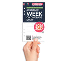 Academic 2026-2027 Week on one page diary organiser refill insert | Filofax PERSONAL size COMPATIBLE | 95 x 171mm