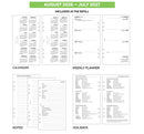 Academic 2026-2027 Week on two pages diary organiser refill insert | Filofax PERSONAL size COMPATIBLE | 95 x 171mm