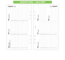 Academic 2026-2027 Week on two pages diary with appointments organiser refill insert | Filofax PERSONAL size COMPATIBLE | 95 x 171mm