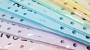 Personal size Week on one page diary organiser refill | Coloured paper