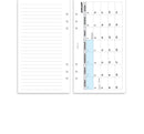 Personal size Day on one page appointments diary organiser refill | Classic collection