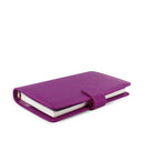 Filofax Saffiano Personal size Compact Organiser | Undated week to view | Raspberry