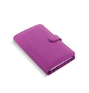 Filofax Saffiano Personal size Compact Organiser | Undated week to view | Raspberry