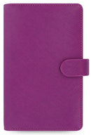 Filofax Saffiano Personal size Compact Organiser | Undated week to view | Raspberry
