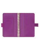 Filofax Saffiano Personal size Compact Organiser | Undated week to view | Raspberry