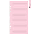Personal size Wide ruled notepaper organiser refill | Coloured paper