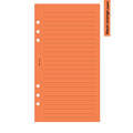Personal size Wide ruled notepaper organiser refill | Coloured paper