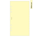 Personal size Blank notepaper organiser refill | Coloured paper