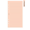 Personal size Wide ruled notepaper organiser refill | Coloured paper