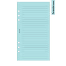 Personal size Wide ruled notepaper organiser refill | Coloured paper
