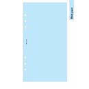 Personal size Blank notepaper organiser refill | Coloured paper