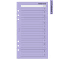 Personal size Things to do notepaper organiser refill | Coloured paper