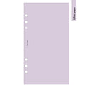 Personal size Blank notepaper organiser refill | Coloured paper