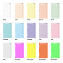 Personal size Things to do notepaper organiser refill | Coloured paper