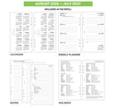Academic 2026-2027 Week on two pages lined diary organiser refill insert | Filofax PERSONAL size COMPATIBLE | 95 x 171mm