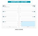 Academic 2026-2027 A5 size Monthly / Weekly lined diary organiser refill insert | Filofax A5 COMPATIBLE | 148 x 210mm