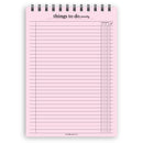 A5 things to do priority notepad | Spiral desk pad | Coloured and white paper
