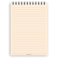 A5 wide-ruled notepad | Spiral desk pad | Coloured and white paper