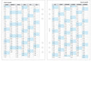 A5 size diary & notes organiser refill | Monthly / Weekly | Classic collection
