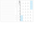 A5 size diary & notes organiser refill | Monthly / Weekly | Classic collection