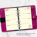 2027 Personal size Week on two pages diary organiser refill | Coloured paper