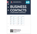 A5 size Business contacts classic organiser refill