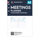 A5 size Meetings planner organiser refill | Classic collection