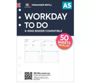 A5 size Workday to do daily organiser refill | Classic collection
