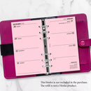 2027 Personal size Week on two pages diary organiser refill | Coloured paper