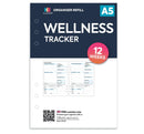 A5 size Wellness tracker organiser refill | Classic collection
