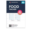A5 size Food tracker organiser refill | Classic collection