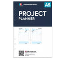 A5 size project planner organiser refill | Classic collection
