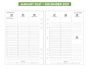 2027 A5 size week on two pages appointments diary organiser refill insert | Filofax A5 COMPATIBLE | 148 x 210mm