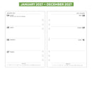 2027 A5 size week on two pages diary organiser refill insert | Filofax A5 COMPATIBLE | 148 x 210mm