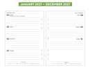 2027 A5 size week on two pages lined diary organiser refill insert | Filofax A5 COMPATIBLE | 148 x 210mm
