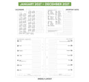 2027 A5 size week on one page diary refill insert | Filofax A5 COMPATIBLE | 148 x 210mm