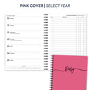 A5 Week on two pages income & expense spiral diary | Monthly/Weekly