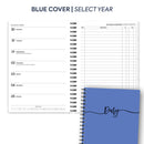 A5 Week on two pages income & expense spiral diary | Monthly/Weekly