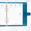 A5 size Week on two pages diary with appointments organiser refill | Monthly / weekly | Classic collection