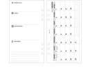 Personal size Month On One Page diary organiser refill | Essential