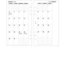 Personal size Month On Two Pages diary organiser refill | Essential