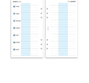 Personal size Family life planner organiser refill | Monthly/Weekly | Classic collection