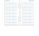 Personal size Family life planner organiser refill | Monthly/Weekly | Classic collection