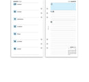 Personal size Diary & Notes organiser refill | Monthly/Weekly | Classic collection