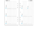 Personal size Week on two pages horizontal appointment diary organiser refill | Monthly/Weekly | Classic collection