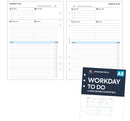 A5 size Workday to do daily organiser refill | Classic collection
