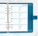 A5 size Business contacts classic organiser refill