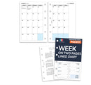 Pocket size Week on two pages lined diary organiser refill | Classic collection