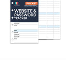 Pocket size Website & Password tracker organiser refill | Classic collection
