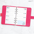 Personal size Week on two pages lined diary organiser refill | Monthly/Weekly | Classic collection